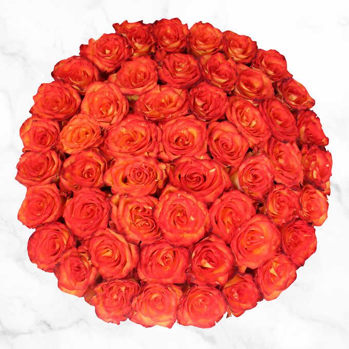 50-Stem Orange Roses