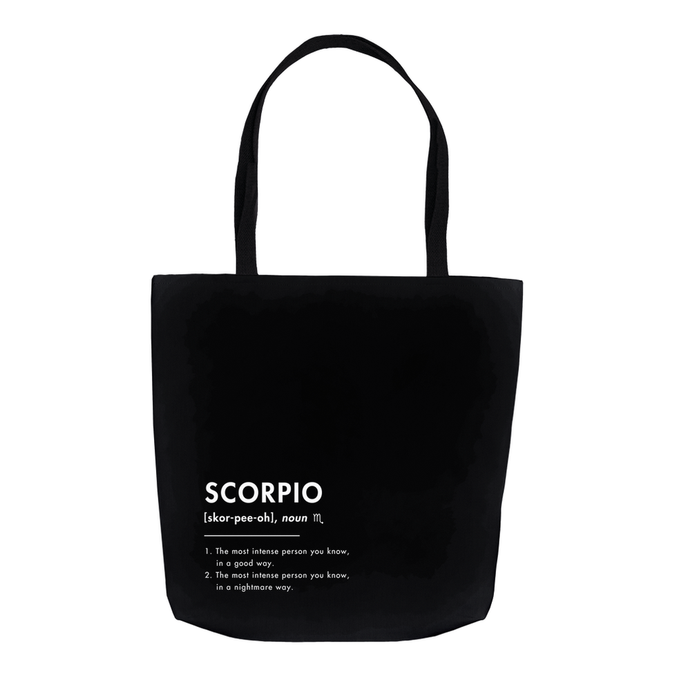 Scorpio Traits Tote Bag