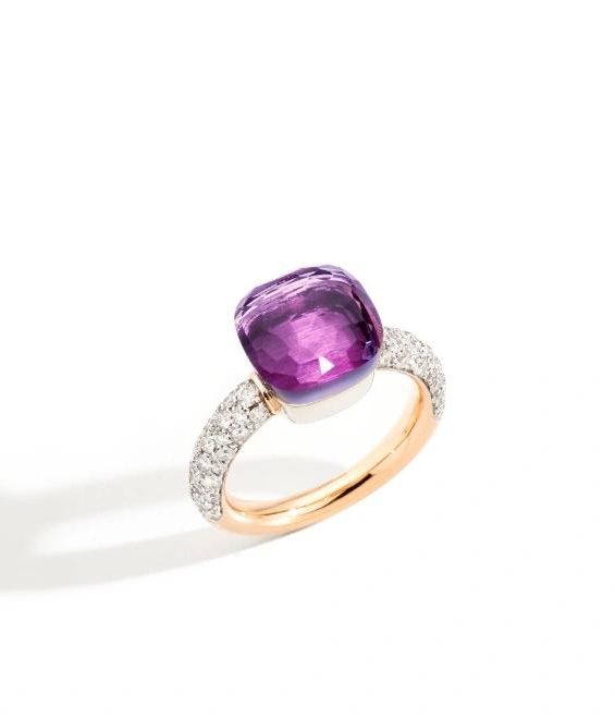【二月份生日石】紫水晶珠寶推薦：Pomellato Nudo紫水晶鑽石戒指