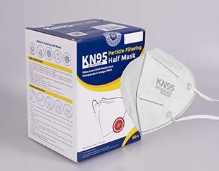 KN95 Face Masks (40 Count), White