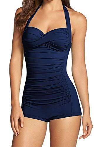 SUPERB 60's VINTAGE CLASSIC STYLE LADIES SWIMMING COSTUME SWIMSUIT 10-12 NEW 