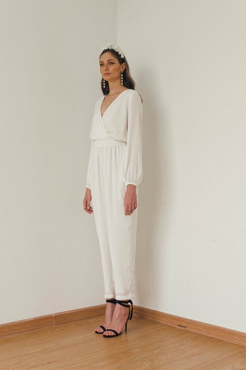 White Bridal Jumpsuits