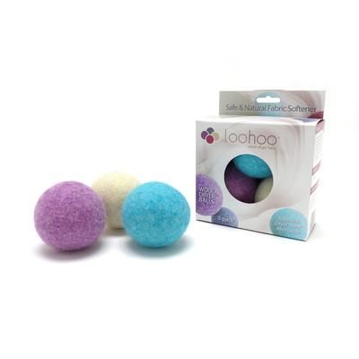 LooHoo Wool Dryer Balls Deluxe Starter 3-Pack