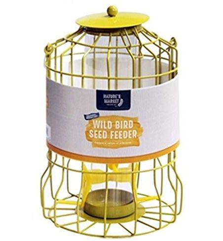 Natures Market BF007S Seed Feeder with Squirrel Guard