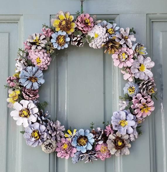 17 Best Easter Wreaths To For, Outdoor Spring Wreaths For Front Door Uk