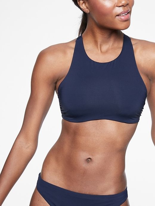 sports bra style swim top