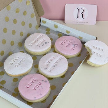 Positive Vibes Letterbox Biscuit Box