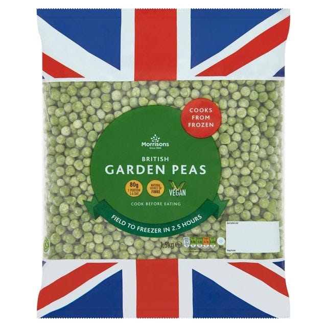 Morrisons British Garden Peas 1.5kg