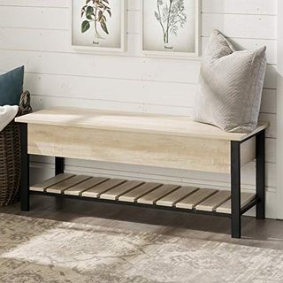 Rustic Modern Country Storage Bench 
