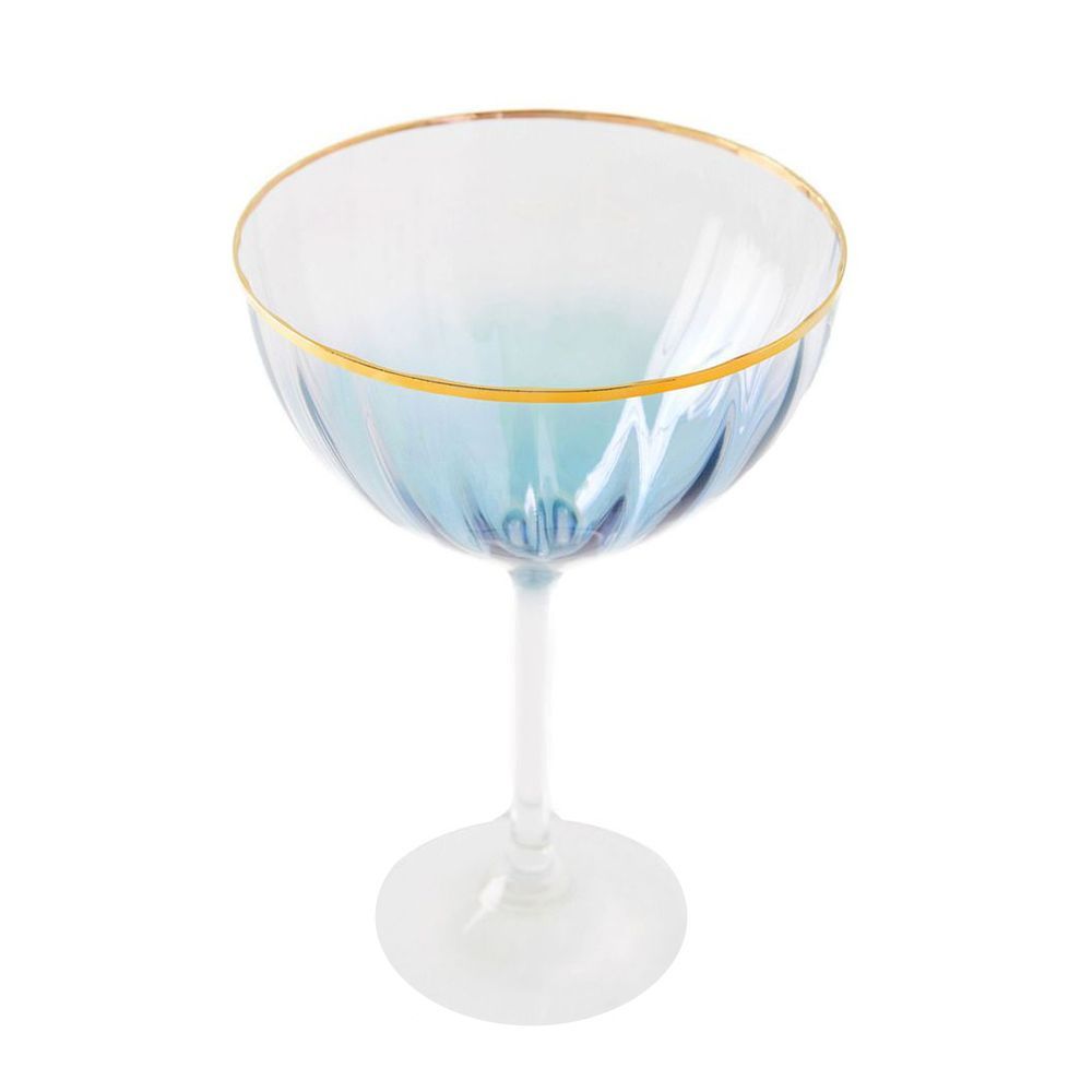 Waterfall Coupe Glasses, Set of 4