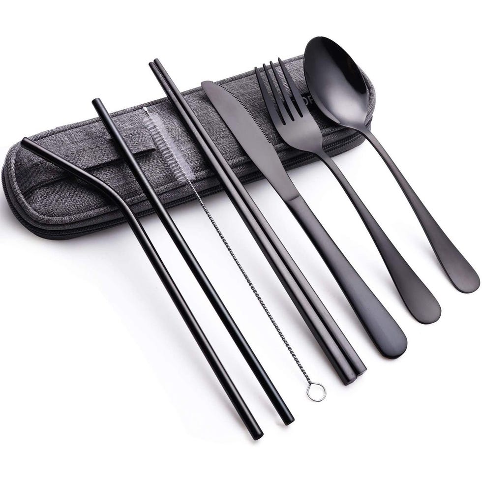 Topbooc Portable Stainless Steel Flatware Set, Travel camping