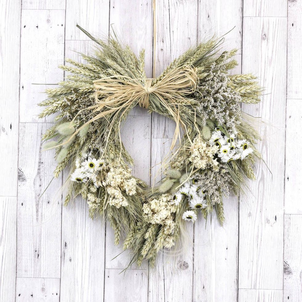 Dried Greenery & Flower Wreath + Reviews