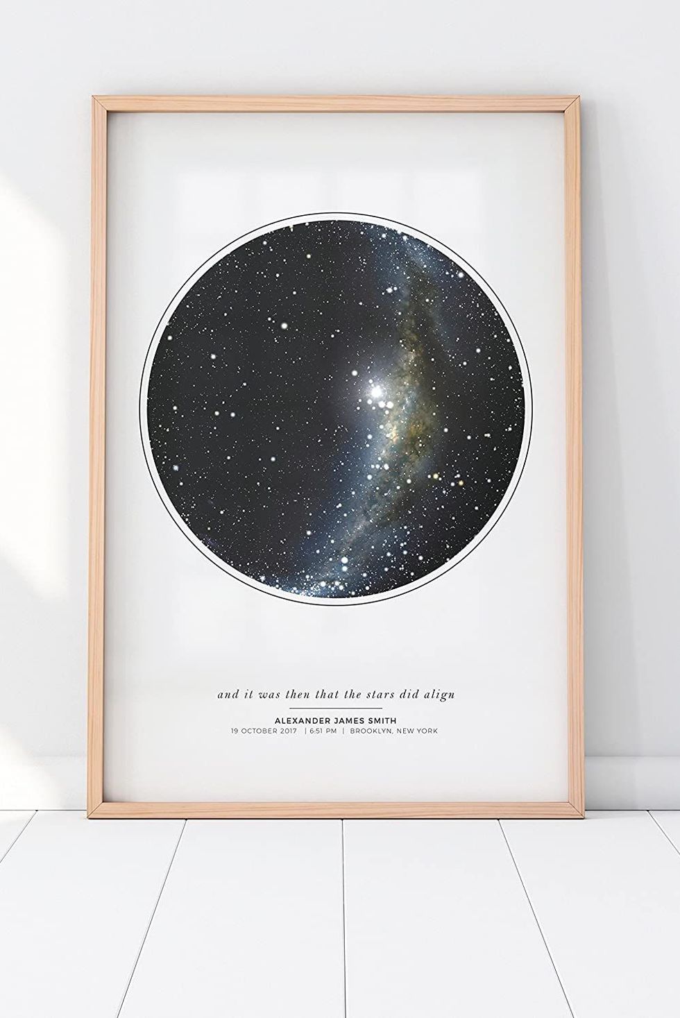 Personalized Night Sky Star Map Poster