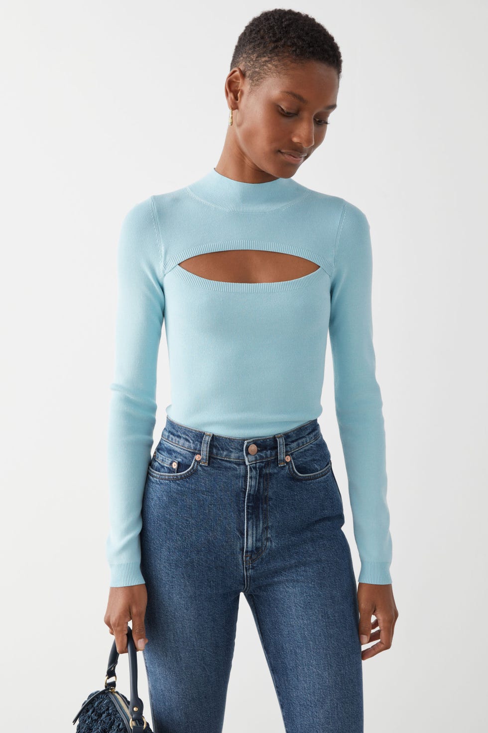 Fitted Cut Out Crop Top
