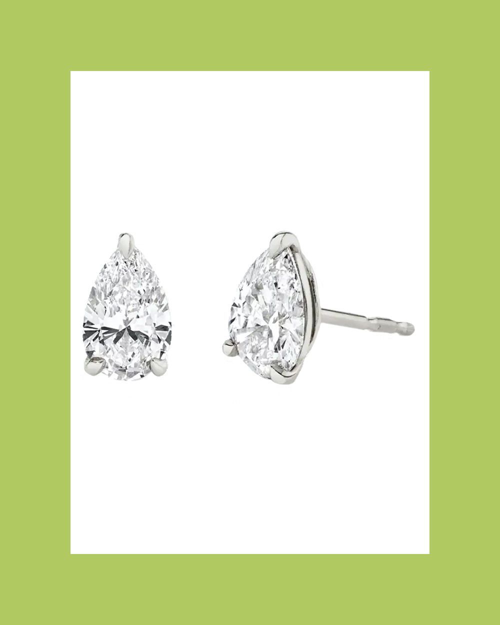 Solitaire Studs made with Vrai Created Diamonds