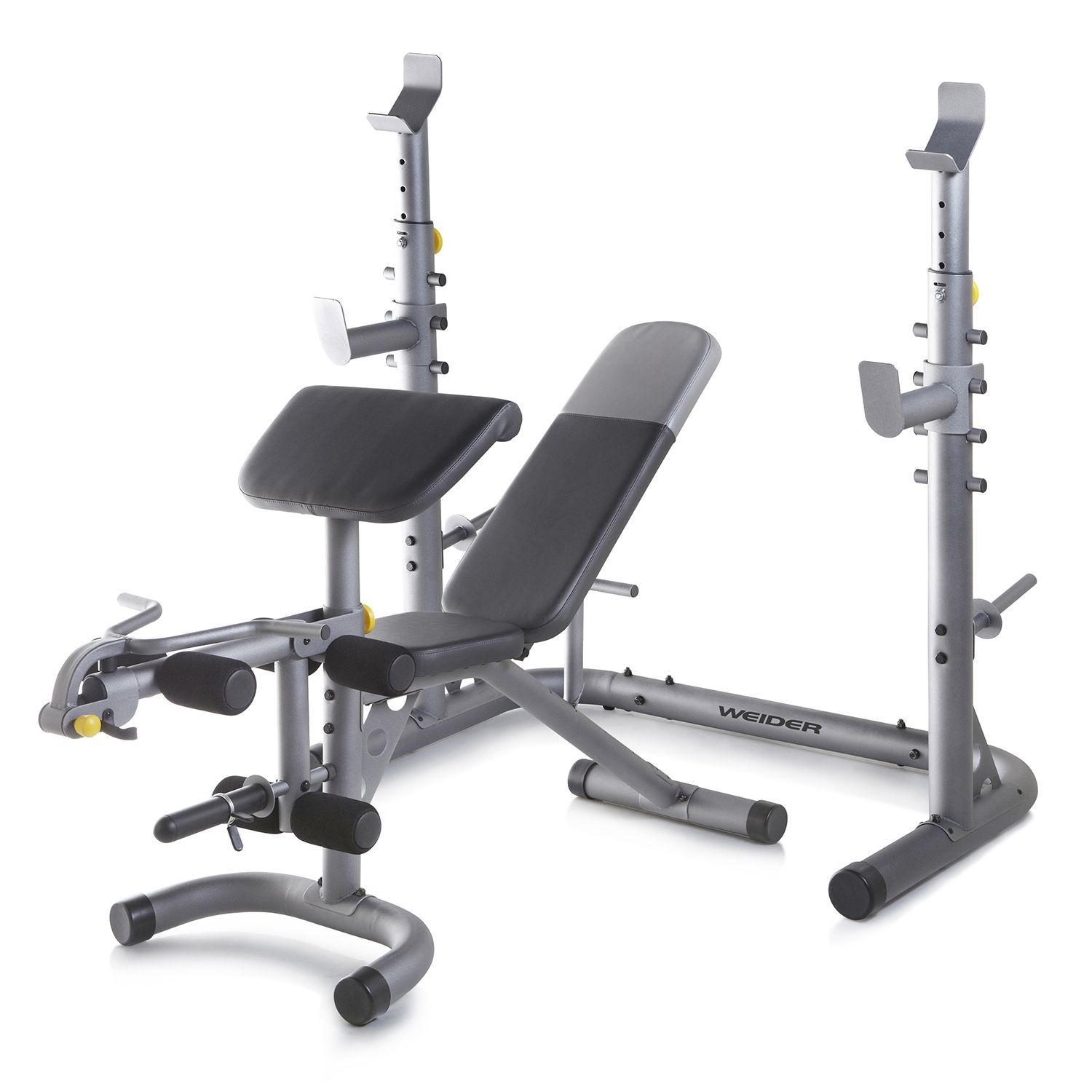 Get a combo workout bench squat rack for under 200 because Kohl s sells fitness equipment now