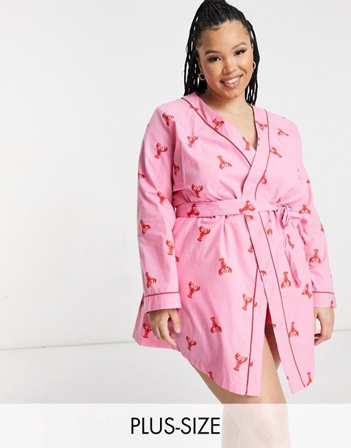 plus size luxury dressing gowns