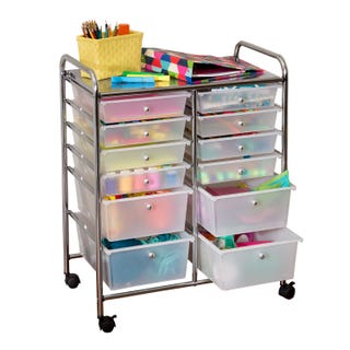 12-Drawer Rolling Storage Cart