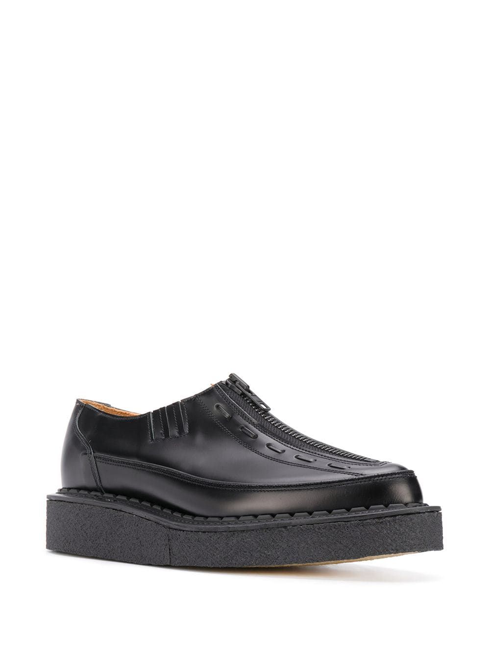 Zipped Chunky Sole Loafers