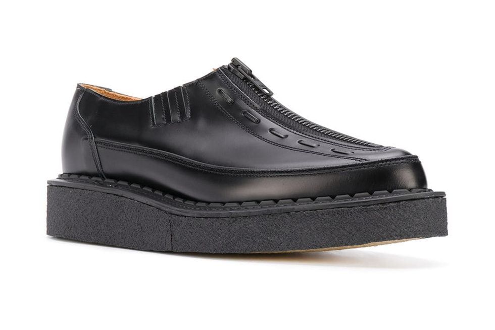 Zipped Chunky Sole Loafers