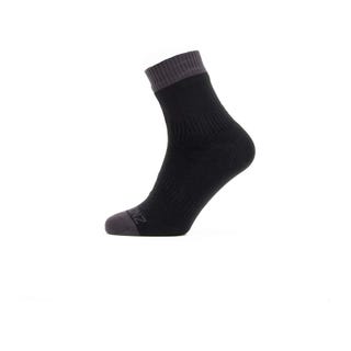 SealSkinz Unisex's Waterproof Warm Weather Ankle Length Sock, Black, Large