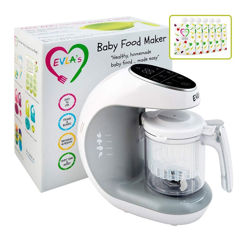 Baby Food Processor Maker Steamer and Blender, Multi-Functional Food  Steamer Puree Grinder Machine, Auto Cooking & Shut-Off, Touch Control  Panel