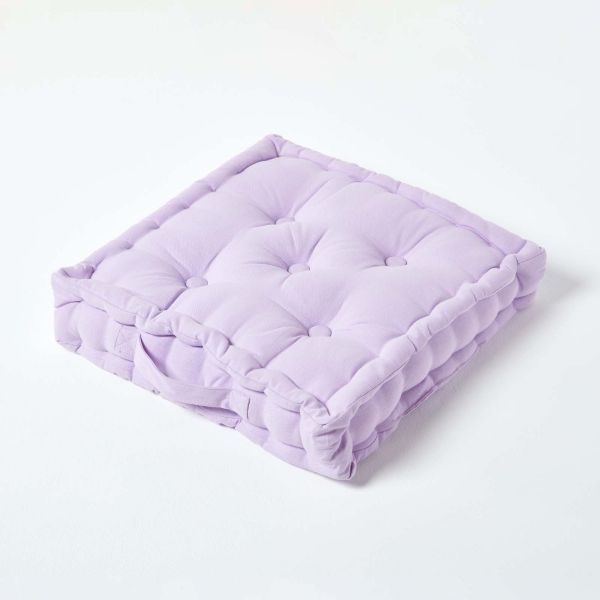 Cotton Plain Mauve Cushion Cover