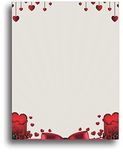 Love Hearts Stationery Paper 
