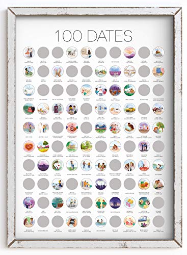 100 Dates Scratch Off Poster
