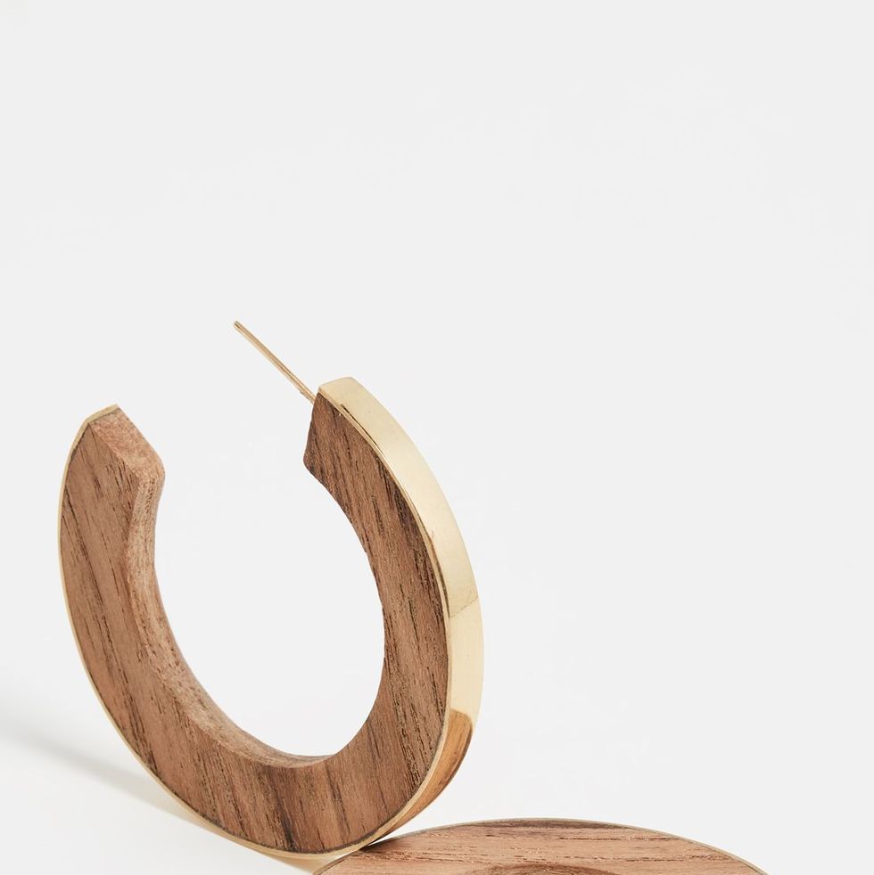 Gilded Wood Paddle Hoops