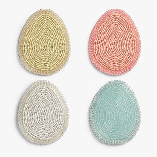 Easter Egg Coasters, Set of 4, Assorted Easter Egg Coasters, Set of 4, Assorted