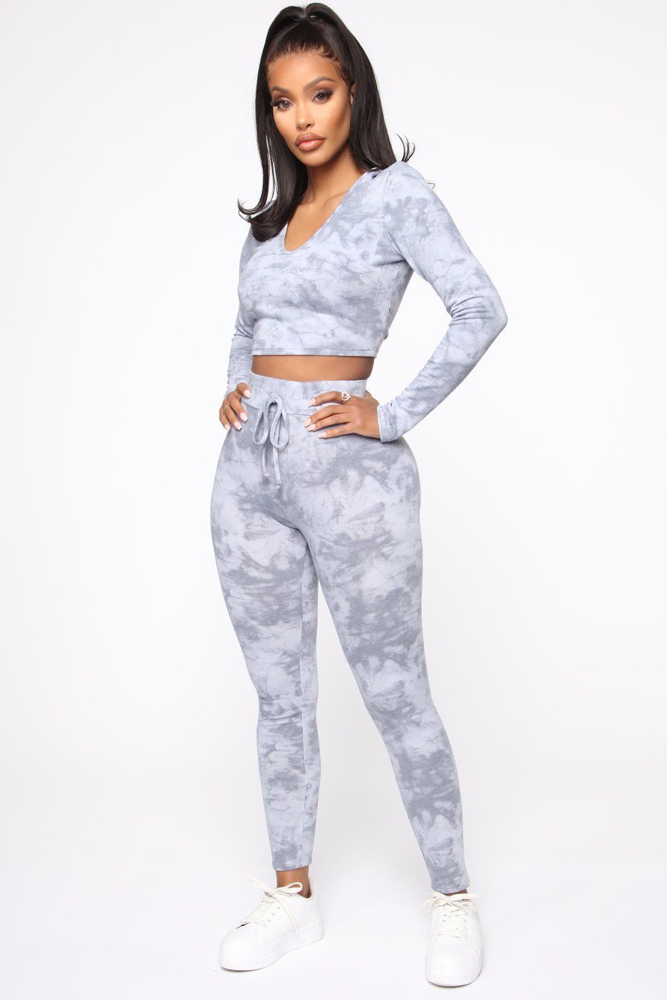 Halfword Tie Dye 2 Piece Shorts Set for Women Short Sleeve Outfits Loungewear Sweatsuit 