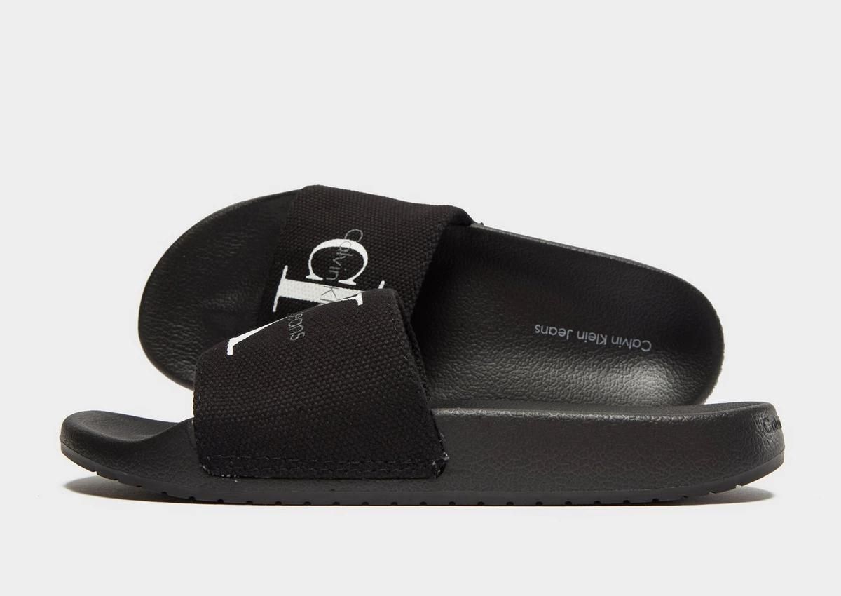 black womens calvin klein sliders