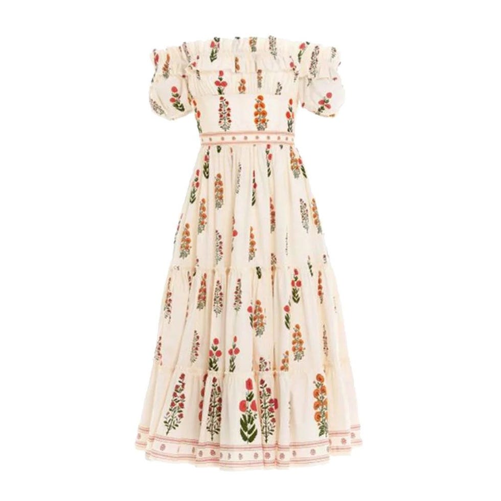 Bendita Banana Off the Shoulder Dress