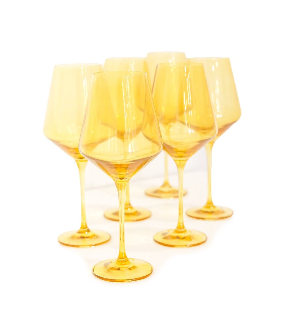 Estelle Colored Glass Colored Wine Stemware