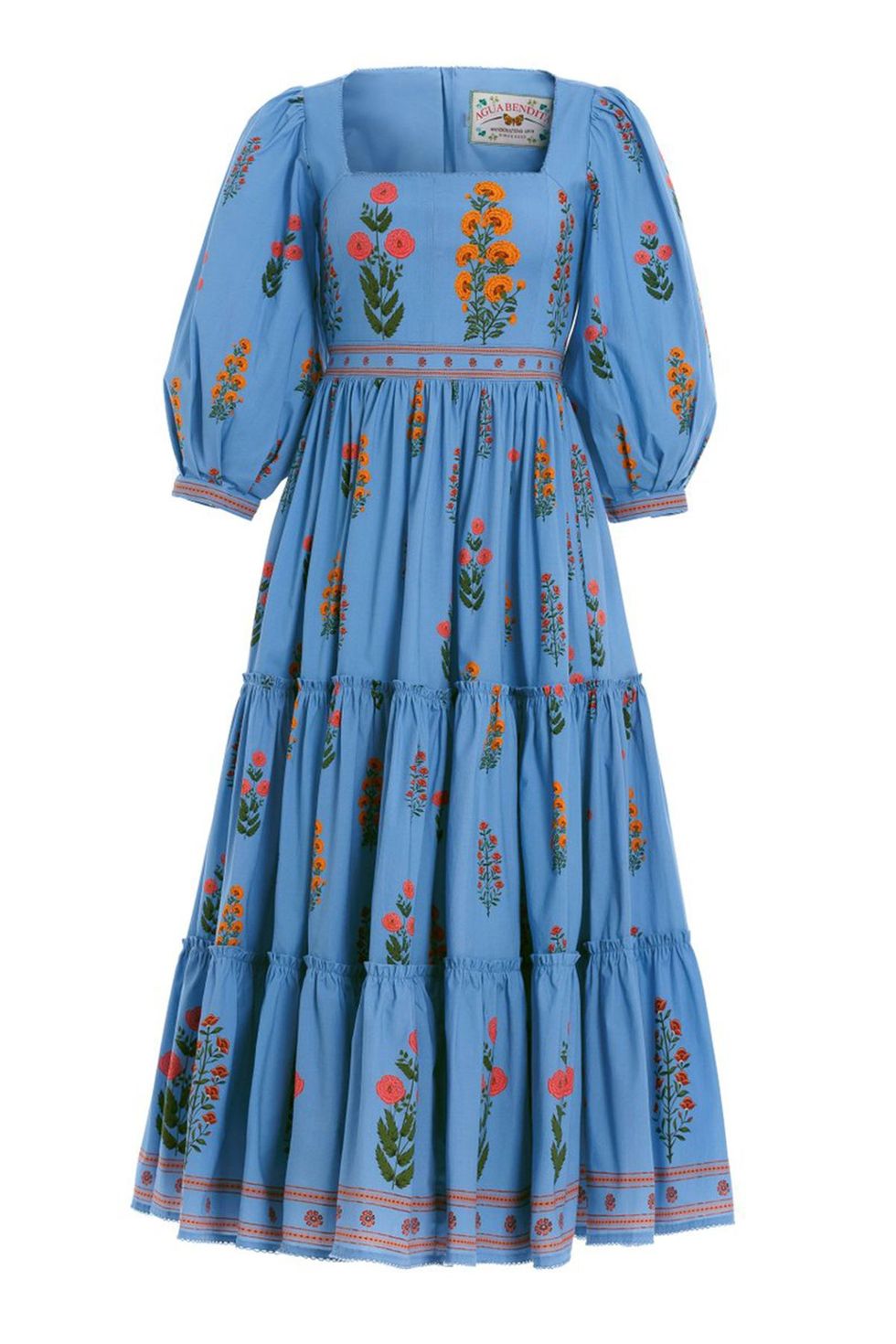 Miel Dahlia Cotton-Poplin Midi Dress