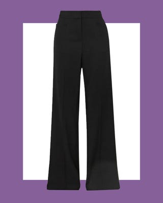 Claudia Wool-Crepe Wide-Leg Pants