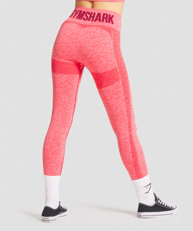 gymshark flex leggings peach coral