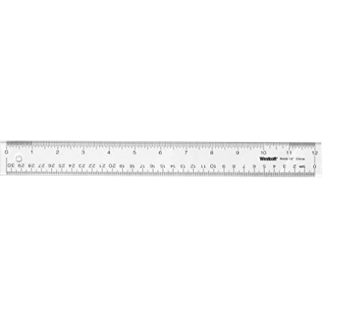 Westcott® Clear Flexible Acrylic Ruler