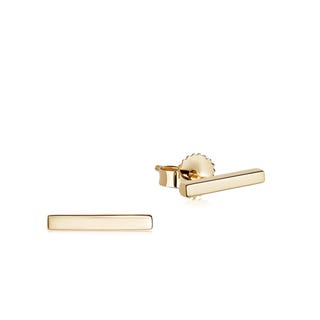 Fine Gold Bar Stud Earrings