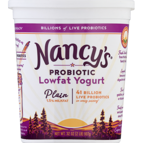 Probiotic Plain Lowfat Yogurt