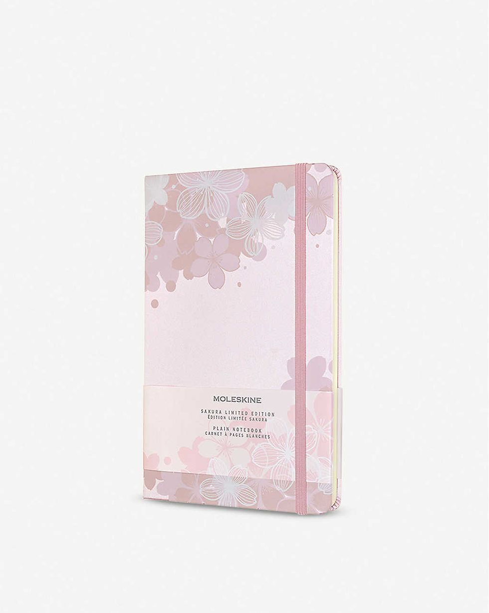 Sakura plain hardcover notebook