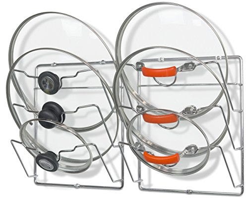 Simple Houseware Cabinet Door Pot Lid Organizer