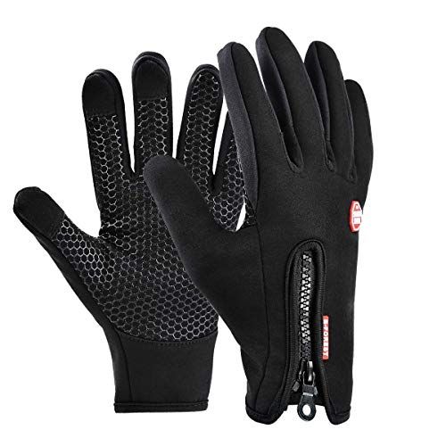 Waterproof thermal running gloves