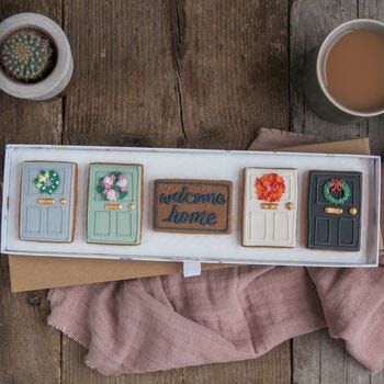 Welcome Home, New Home Biscuit Gift Set, £25