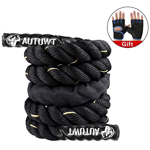 Weighted Jump Rope Battle Rope with Gloves