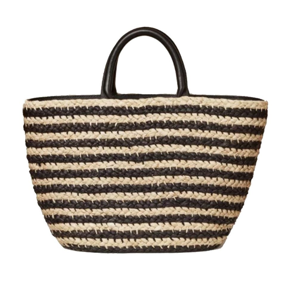Double Handle Straw Tote