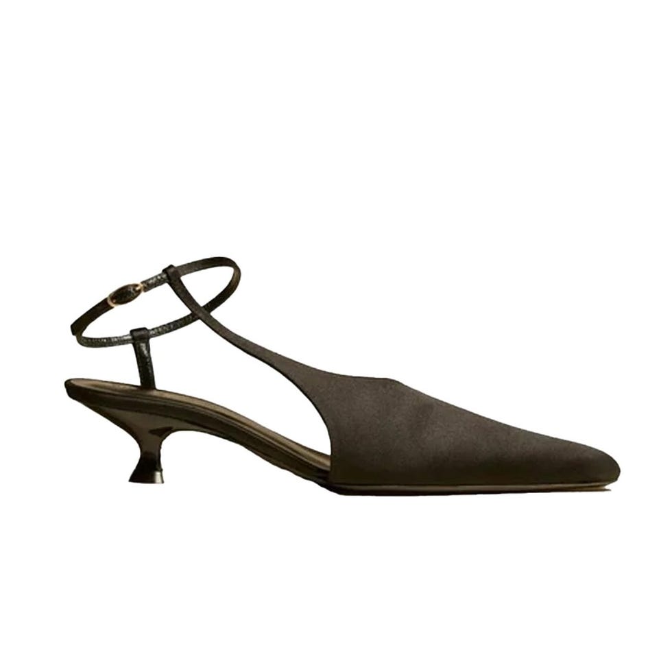 Seville Silk Ankle Strap Heel
