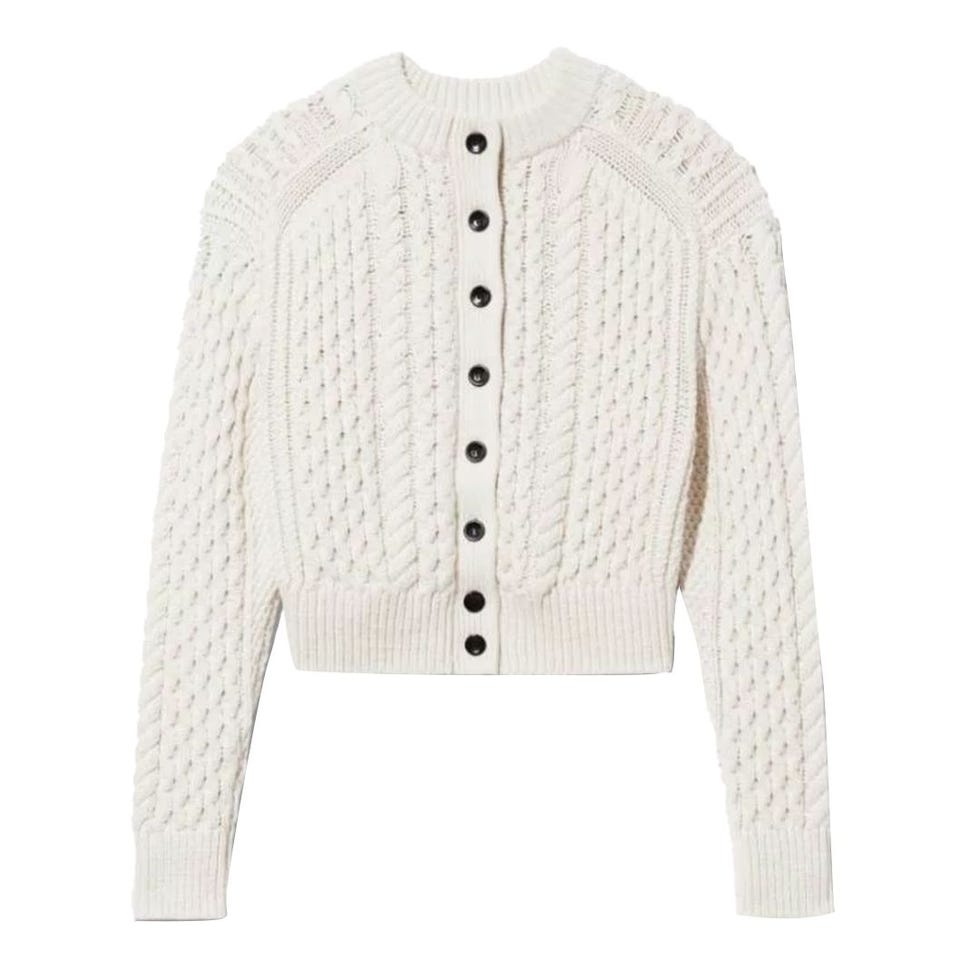 Cableknit Reversible Sweater