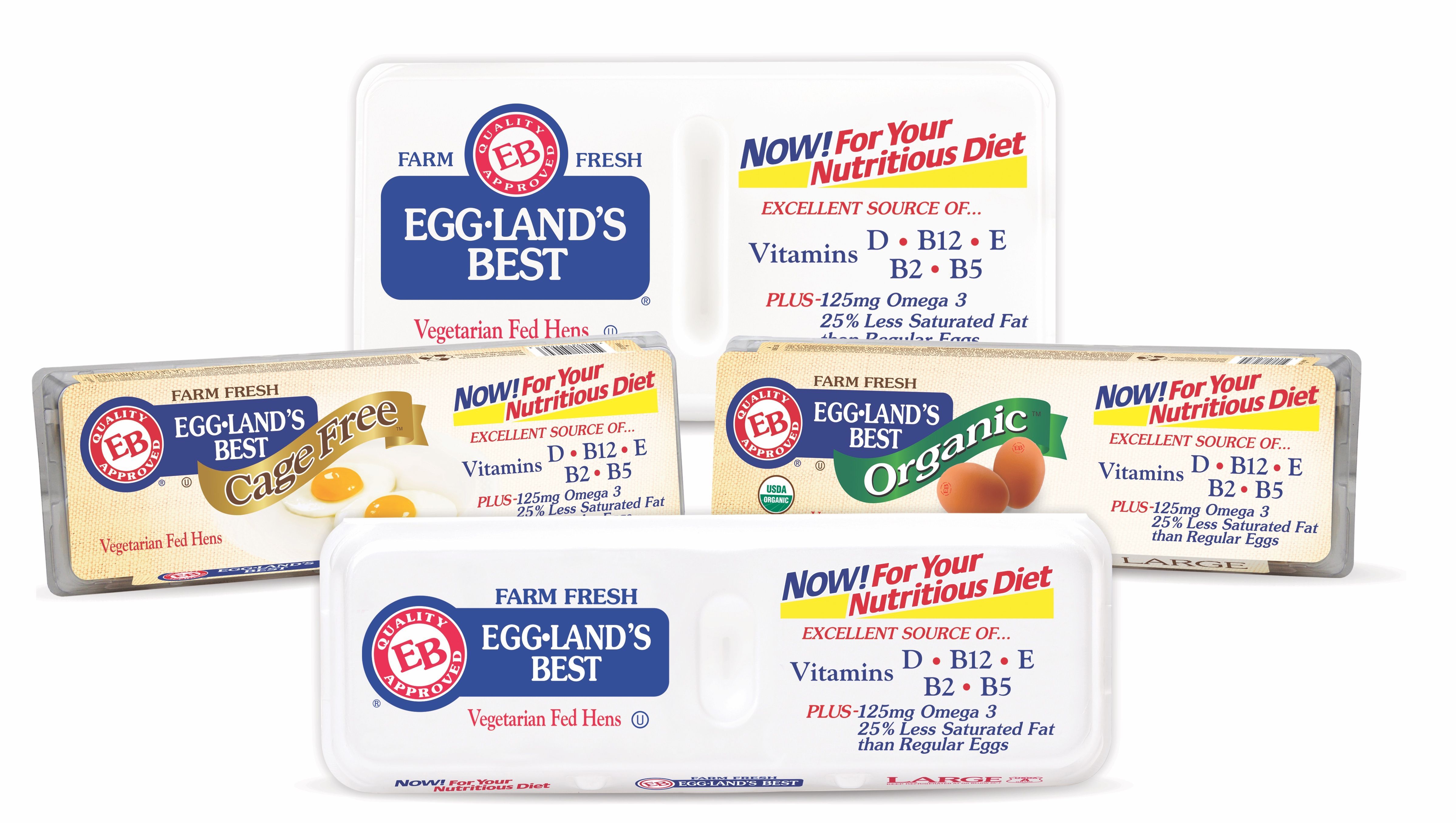 Eggland’s Best eggs are available in classic, cage-free and organic varieties at your local grocery store